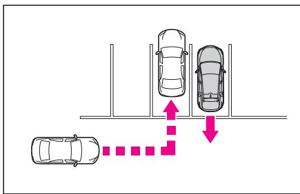 LEXUS RZ (2023) - Situations dans lesquelles le système peut se déclencher, même s'il n'y a aucun risque de collision - 4