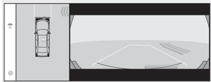 LEXUS RZ (2023) - Quitter une place de stationnement à l'aide de la fonction de sortie de stationnement (en marche avant/arrière) perpendiculaire - 2