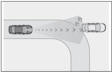 LEXUS RZ (2023) - Situations dans lesquelles le système peut se déclencher, même si le risque de collision n'est pas élevé - 1