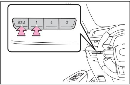 LEXUS RZ (2023) - Mémorisation d'une position de conduite (fonction de mémorisation de position) - 1