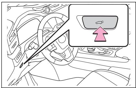 LEXUS RZ (2023) - Ouverture/fermeture de la porte de coffre électrique à l'aide de la commande à distance (véhicules équipés d'une porte de coffre électrique) - 3