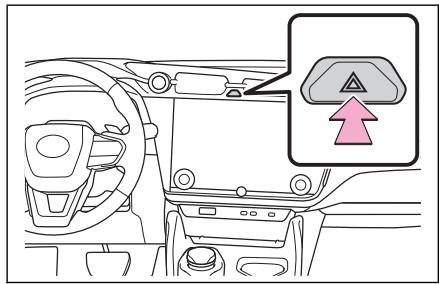 LEXUS RZ (2023) - Utilisation des feux de détresse pour avertir les autres conducteurs - 1