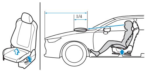 MAZDA 6 Phase 3 (2017-2022) - Réglage de la hauteur du siège - 1