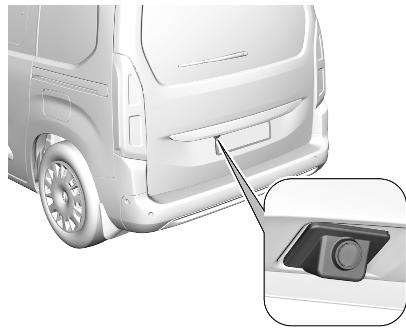 OPEL Combo D (2024) - Caméra au-dessus de la plaque d'immatriculation sur le hayon - 1