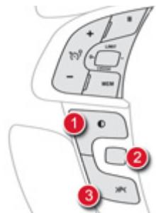 DS Automobiles DS4 Phase 1 (2011-2015) - Commandes du régulateur / limitecteur de vitesse - 1