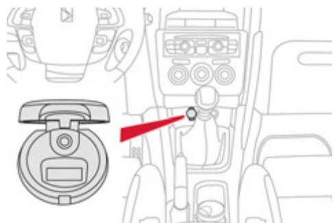 DS Automobiles DS4 Phase 1 (2011-2015) - UTILISER L'ENTREE AUXILIAIRE (AUX) CABLE AUDIO JACK-RCA NON FOURNI - 1