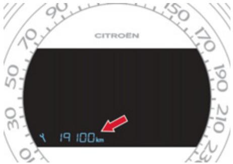 DS Automobiles DS4 Phase 1 (2011-2015) - Indicateur d'entretien - 1