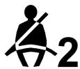 CHEVROLET Suburban (2025) - Témoin de rappel de bouclage de la ceinture de sécurité du passager avant - 1