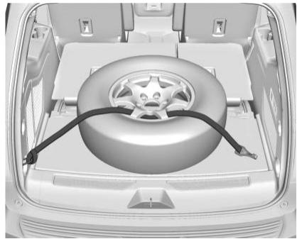CHEVROLET Suburban (2025) - Entreposage d'un pneu crevé à l'intérieur du véhicule - 2