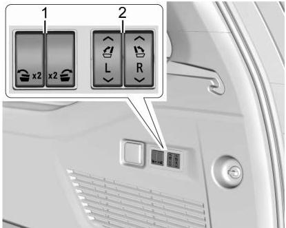 CHEVROLET Suburban (2025) - Rabattement électrique du dossier de siège (selon l'équipement) - 1