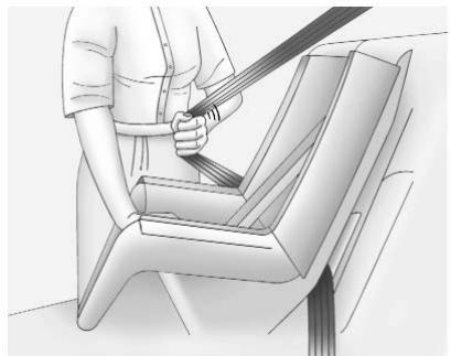 CHEVROLET Suburban (2025) - Installation de sièges pour infant (avec la ceinture de sécurité dans le siège arrêté) - 2