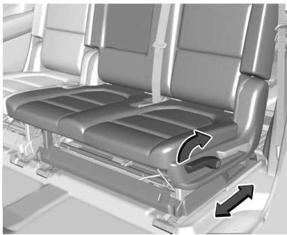 CHEVROLET Suburban (2025) - Sièges de deuxième rangée réglage du siège arrêté - 1