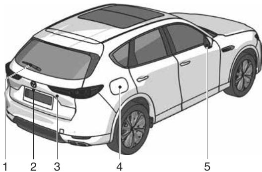 MAZDA CX-60 (2022) - Vue d'ensemble de l'extérieur arrêté - 1