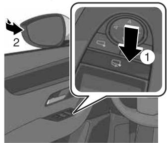 MAZDA CX-60 (2022) - Replier et déplier les rétroviseurs extérieurs - 1