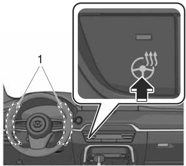 MAZDA CX-60 (2022) - Utilisation du volant chauffant - 1