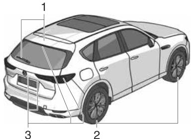 MAZDA CX-60 (2022) - Vérification des emplacements d'inspection et des éléments d'inspection - 2