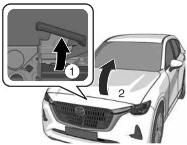 MAZDA CX-60 (2022) - Ouverture du capot - 2
