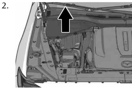 MAZDA CX-60 (2022) - Retrait du couvercle de I'orifice - 2