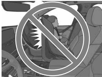 MAZDA CX-60 (2022) - Ceci est extrémement dangereux! Ne jamais utiliser, sur le siège passager avant avec un coussin d'air qui risque de se déployer, un dispositif de retenue pour enfants faisant face vers l'arrière du vehicule. - 2