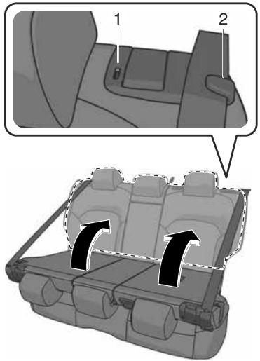 MAZDA CX-60 (2022) - Relever les dossiers de sièges - 1