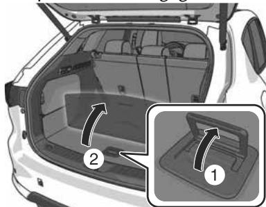 MAZDA CX-60 (2022) - Pour ranger le cache du compartmenté à bagages - 1