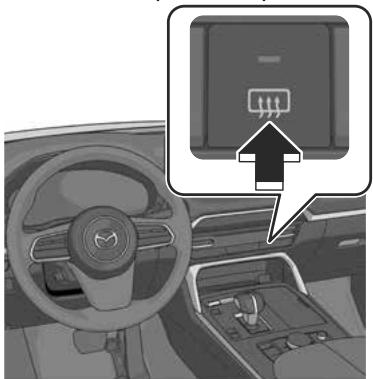 MAZDA CX-60 (2022) - Utilisation de l'interrupteur de désembUAGE de lunette arrête - 1