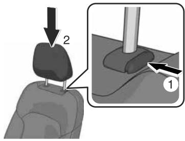 MAZDA CX-60 (2022) - Pour abaiser un appuie-tete - 1