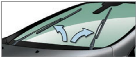 PEUGEOT 308 CC Phase 2 (2011-2015) - Position particulière de l'essuie-vitre avant - 1