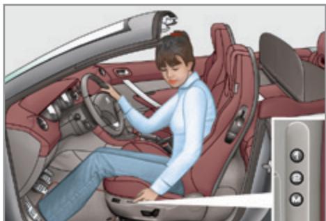 PEUGEOT 308 CC Phase 2 (2011-2015) - MÉMORISATION DES POSITIONS DE CONDUITE - 1