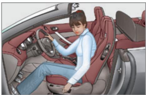 PEUGEOT 308 CC Phase 2 (2011-2015) - Réglage en hauteur et en inclinaison de l'assise - 3
