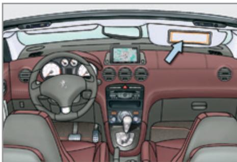 PEUGEOT 308 CC Phase 2 (2011-2015) - DÉSACTIVATION DE L'AIRBAG FRONTAL PASSAGER - 3