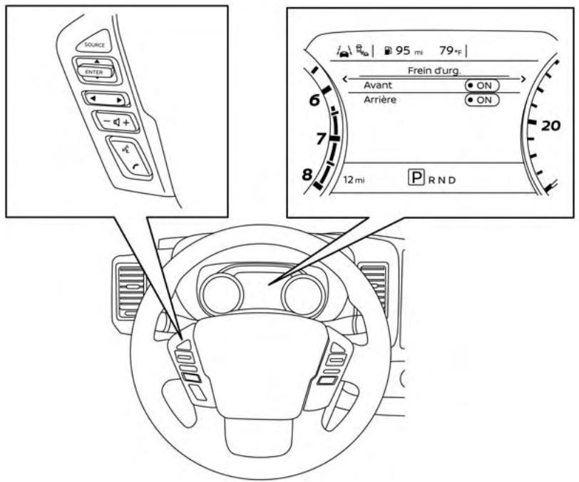 NISSAN Frontier (2022) - FONCTIONNEMENT DU SYSTEME DE DETECTION DE COLLISION FRONTALE INTELLIGENT - 1