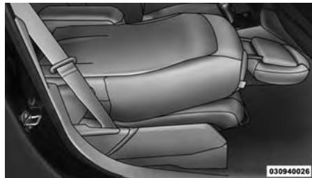 JEEP Patriot (2015) - Siège passager avant rabatable à plat - selon l'équipement - 2