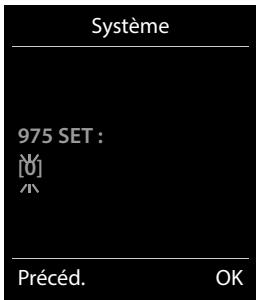 Gigaset Siemens GIGACOMFORT550A - Activation/désactivation du clignotement de la touche messages - 2