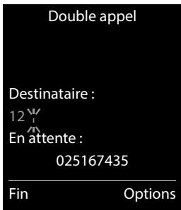 Gigaset Siemens GIGACOMFORT550A - Fin du double appel - 1