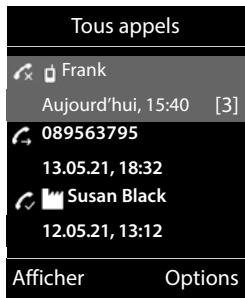 Gigaset Siemens GIGACOMFORT550A - Entrée de journal - 8