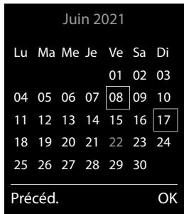 Gigaset Siemens GIGACOMFORT550A - Calendrier - 1