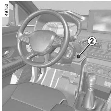 DACIA Jogger (2021) - DÉMARRAGE, ARRÊT DU MOTEUR : VÉHICULE AVEC CARTE - 2