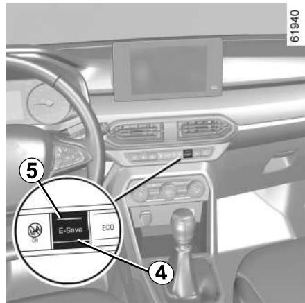 DACIA Jogger (2021) - Maintien de charge de labatterie de traction : « E-Save » - 1