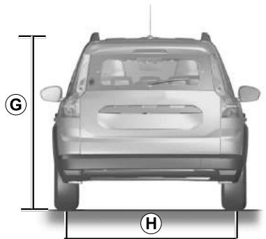 DACIA Jogger (2021) - DIMENSIONS (EN MÉTRES) - 3