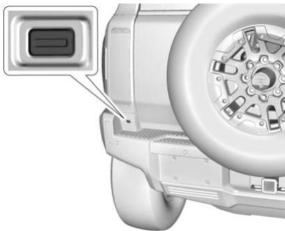 GMC Hummer EV (2024) - Ouverture et fermeture du portillon pivotant depuis l'extérieur du vehicule. - 1