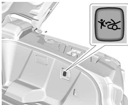 GMC Hummer EV (2024) - Bouton de déverrouillage de secours du capot - 1