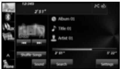 SUBARU Forester (2014) Système de navigation - Lecture de Shuffle Songs (Lecture aléatoire) - 1