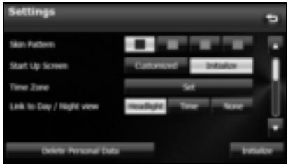 SUBARU Forester (2014) Système de navigation - Changement de l'écran de démarrage - 2