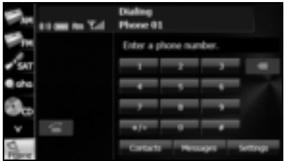 SUBARU Forester (2014) Système de navigation - Appel avec la composition rapide - 1