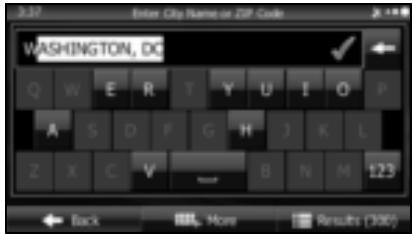 SUBARU Forester (2014) Système de navigation - Utilisation du clavier - 1