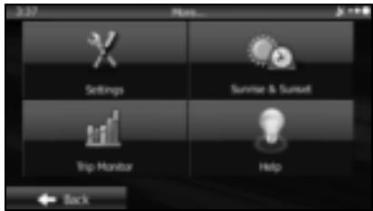 SUBARU Forester (2014) Système de navigation - « More (Suite) » Menu - 1