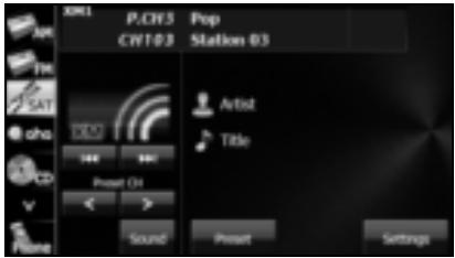 SUBARU Forester (2014) Système de navigation - Écoute de la radio SAT - 1