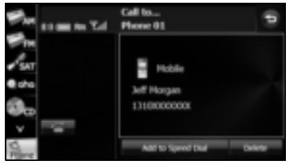 SUBARU Forester (2014) Système de navigation - Enregistrement d'un numéro Speed Dial (N° abrégés) depuis l'annuaire - 3