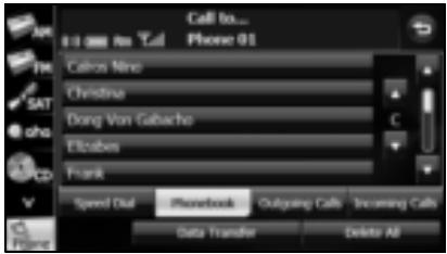 SUBARU Forester (2014) Système de navigation - Sélectionnez la personne (nom ou numéro de téléphone) que vous souhaitez appeler. - 1
